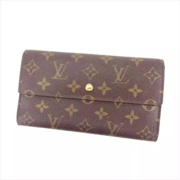 Louis Vuitton Purse Long Wallet Monogram Brown Woman Authentic Used - Picture 1 of 6
